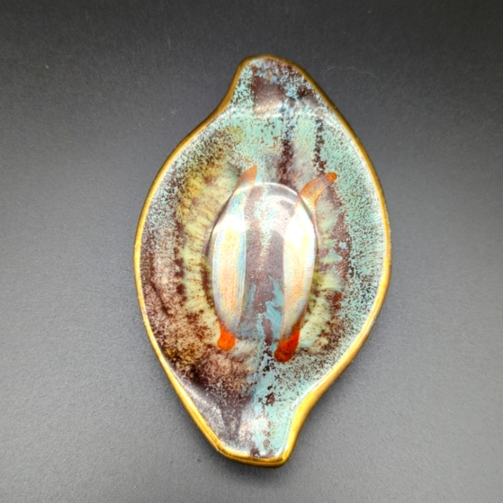 🩵Vintage West Germany small ceramic ash tray/tricket dish 🩵